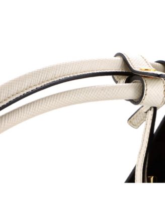 Medium Cuir Double Tote Saffiano Leather