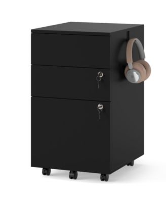 3 Drawer Filing Cabinet Locking Pedestal Desk