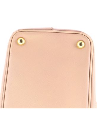 Medium Double Zip Lux Tote Saffiano Leather