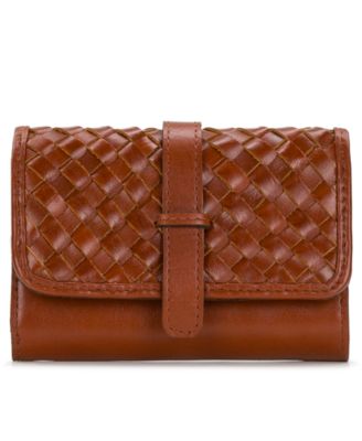 Perla Woven Leather Wallet