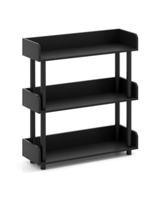 3-Tier Bookshelf with Anti-Tipping Kit and Industrial Storage Unit for Living