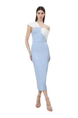 Women's Figure Form Asymmetric Midi Dress