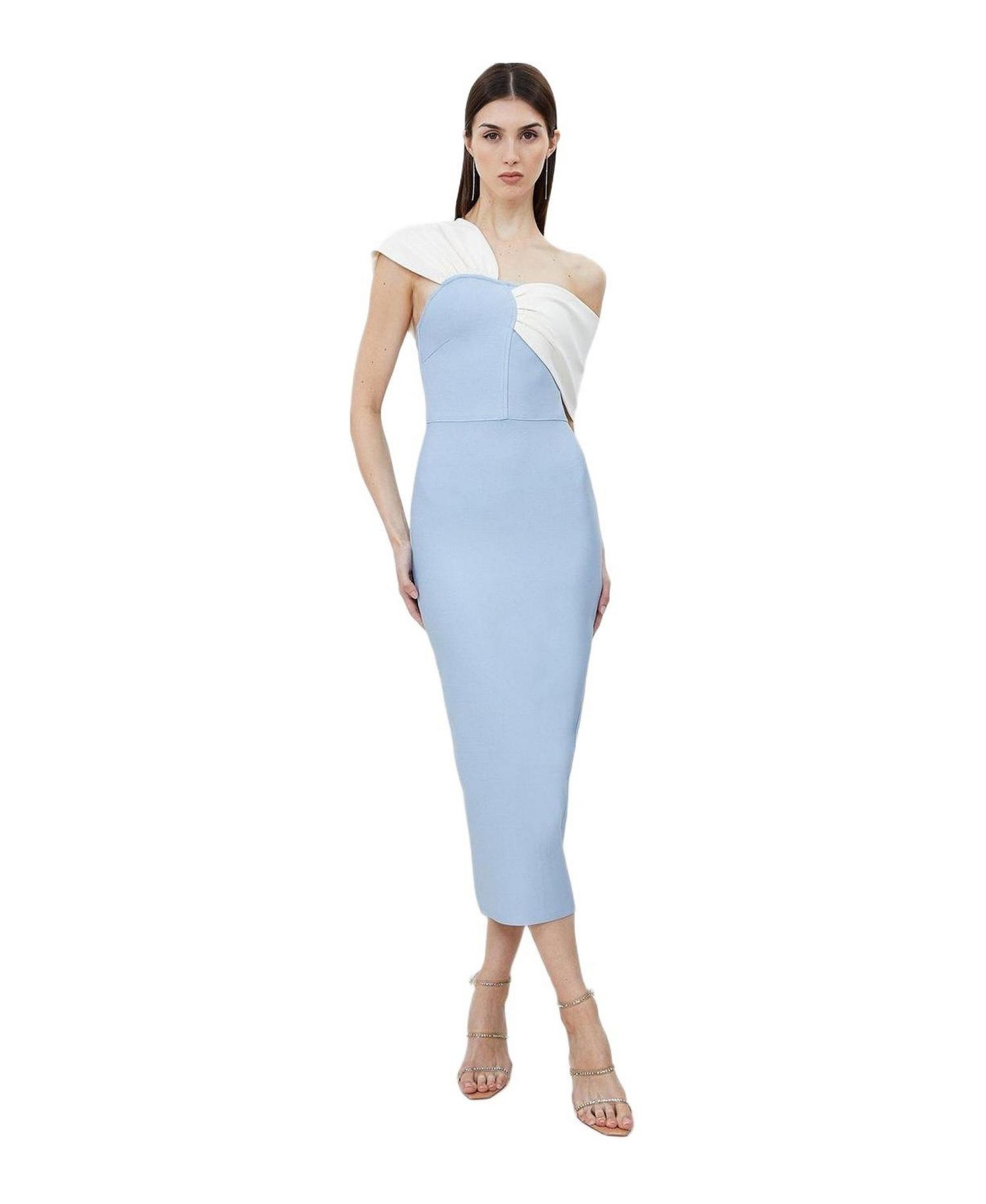 Women's Figure Form Asymmetric Midi Dress