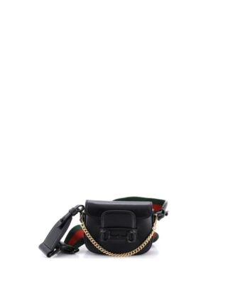 Horsebit 1955 Flap Wallet with Strap Leather