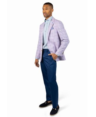 Men's Melange Windowpane Sport Coat