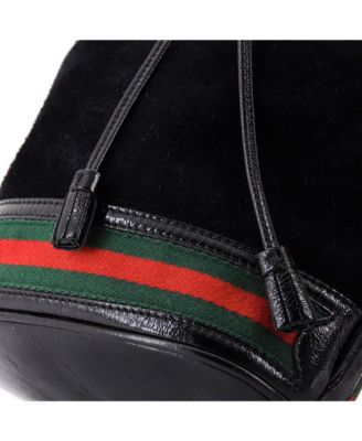 Small Ophidia Bucket Bag Suede