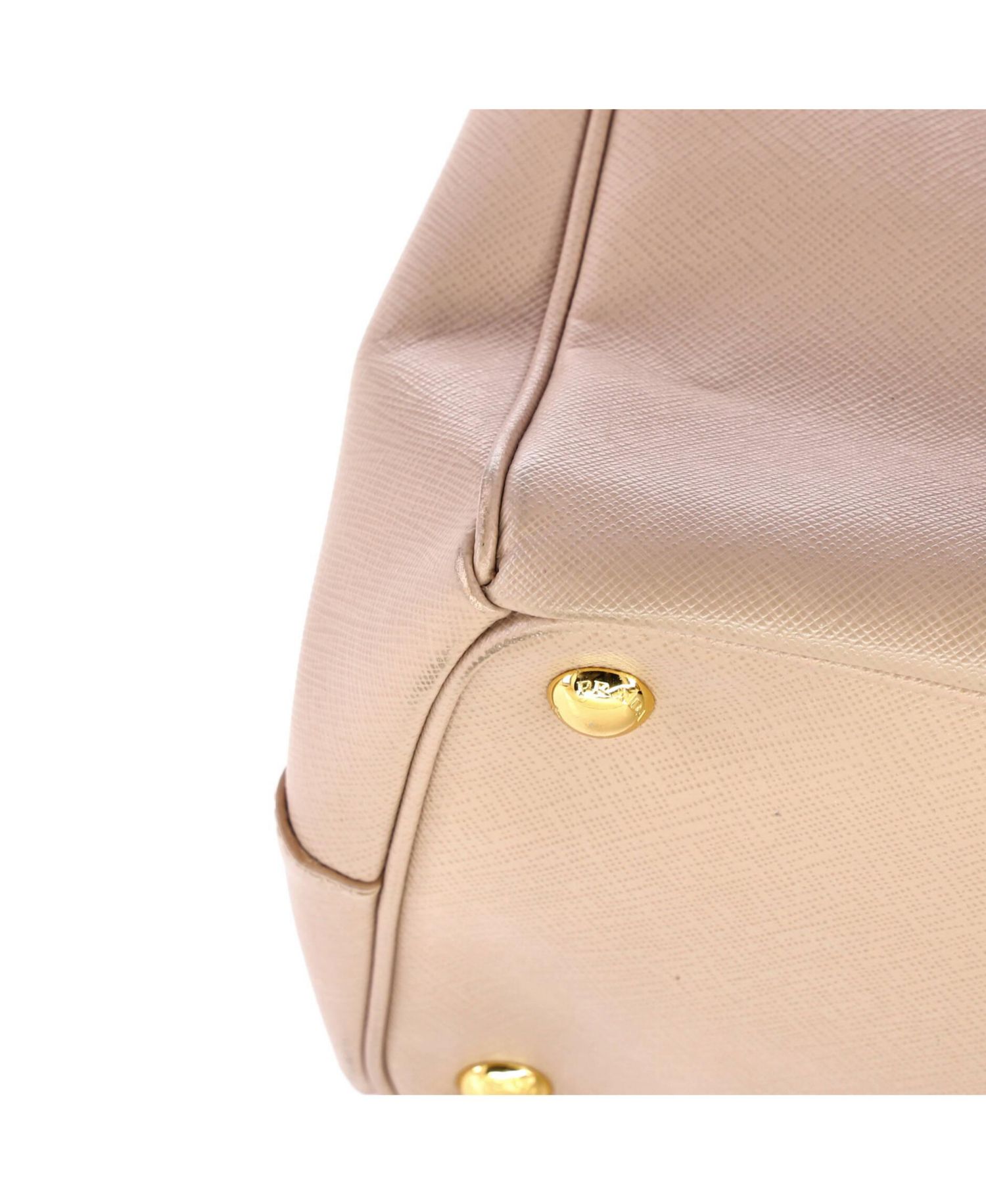 Medium Double Zip Lux Tote Saffiano Leather