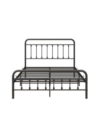 Full Size Metal Platform Bed Frame with Premium Steel Slat Support and Ample Under-Bed Storage, No Box Spring Needed for Bedroom