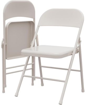Folding Chairs Set of 2 Metal Chairs and Hold Up to 350 Pounds Foldable Chairs for Outdoor and Indoor, Lightweight Folding Chair