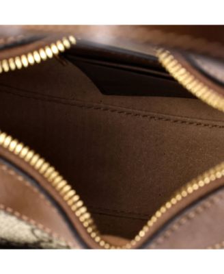 Mini Interlocking G Patch Half Moon Hobo GG Coated Canvas