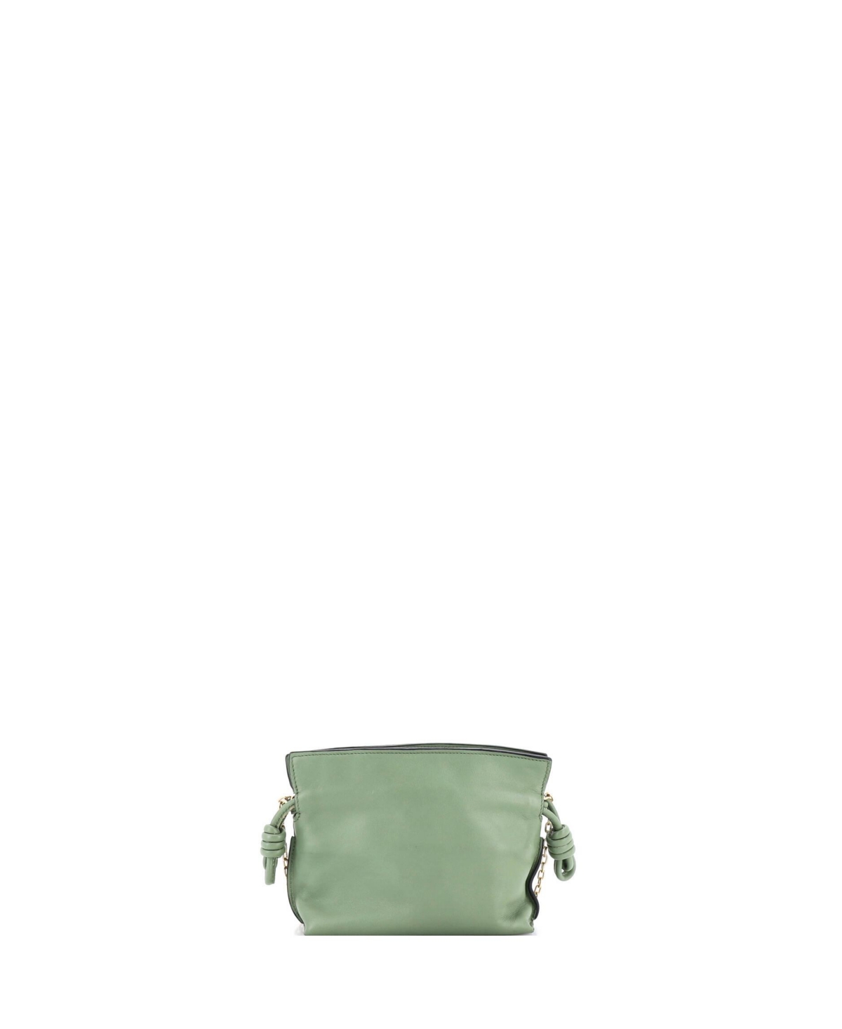 Pre-Owned Loewe Nano Flamenco Knot Chain Clutch Leather