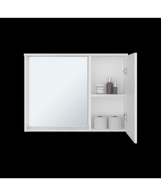 Nome Medicine Cabinet with Interior Storage Compartments, White
