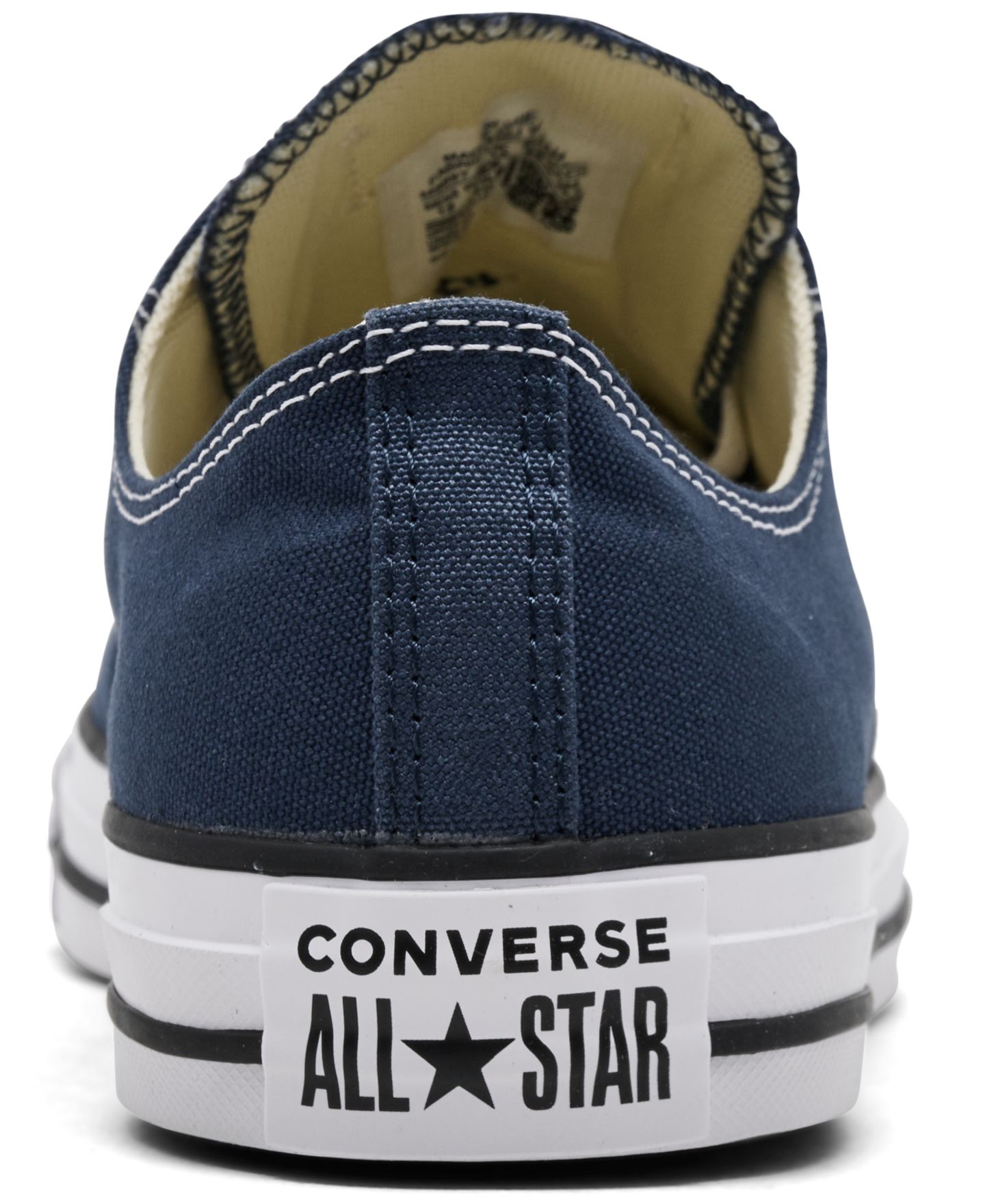 Мужские кроссовки Converse Chuck Taylor Low Top, цвет: Тёмно-синий / Белый — фото 4