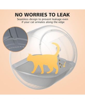 Self Cleaning Litter Box Open Top Automatic Litter Box with App Control for Multiple Cats