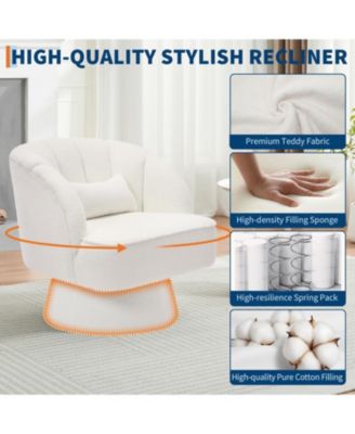 360° Swivel Barrel Accent Chair Set of 2