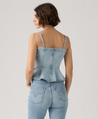 Women's Anderson Sleeveless Cotton Flounce Top