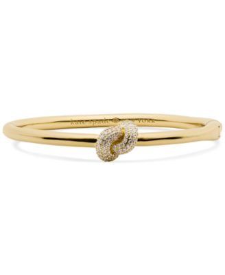 Silver Plated Pave Hinge Bangle Bracelet