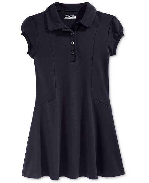 Nautica School Uniform Polo Shirtdress, Little Girls & Reviews