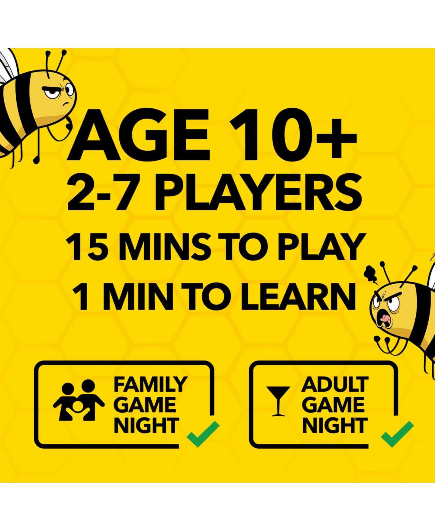 Детская настольная игра Quokka Don't Bee Last 72-Card Fast-Paced Family Board Game, Ages 7+, цвет: Global — фото 5
