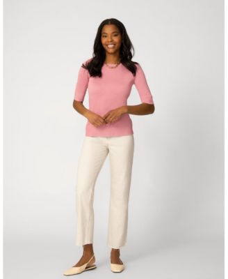 Women's Elbow Sleeve Crewneck Sweater