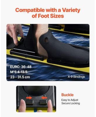 Adult Water Skis with Adjustable Bindings