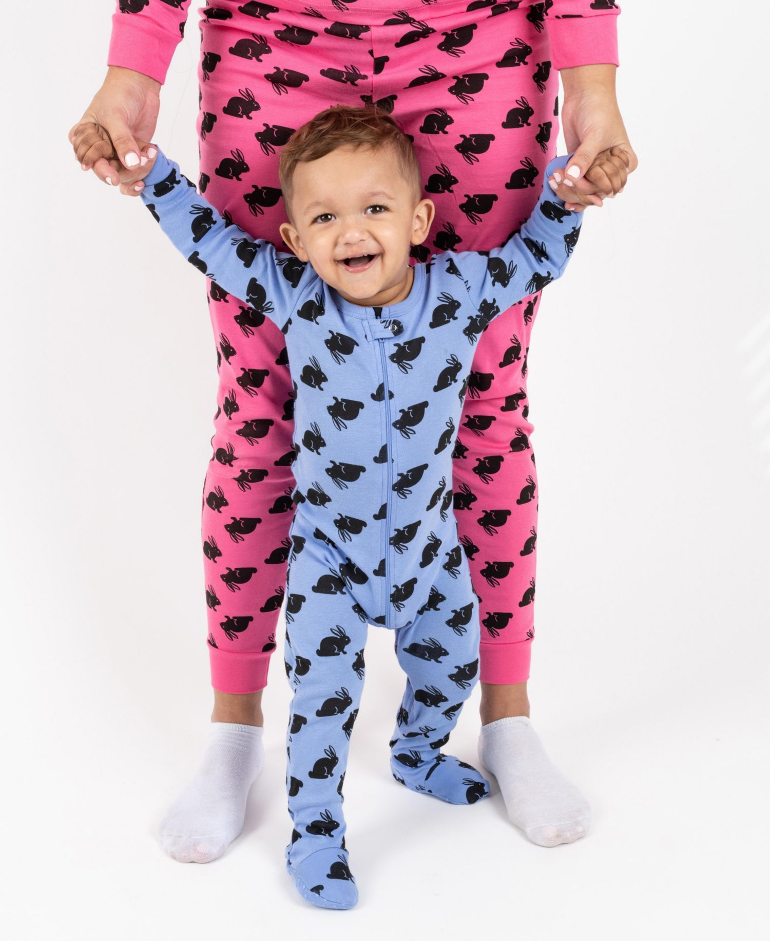 Baby Matching Family Footed Cotton Easter Pajamas 03M-24M