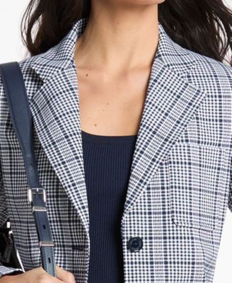 MICHAEL Women's Notch Collar Fitted Blazer