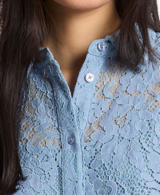 MICHAEL Women's Short-Sleeve Cropped Shirt