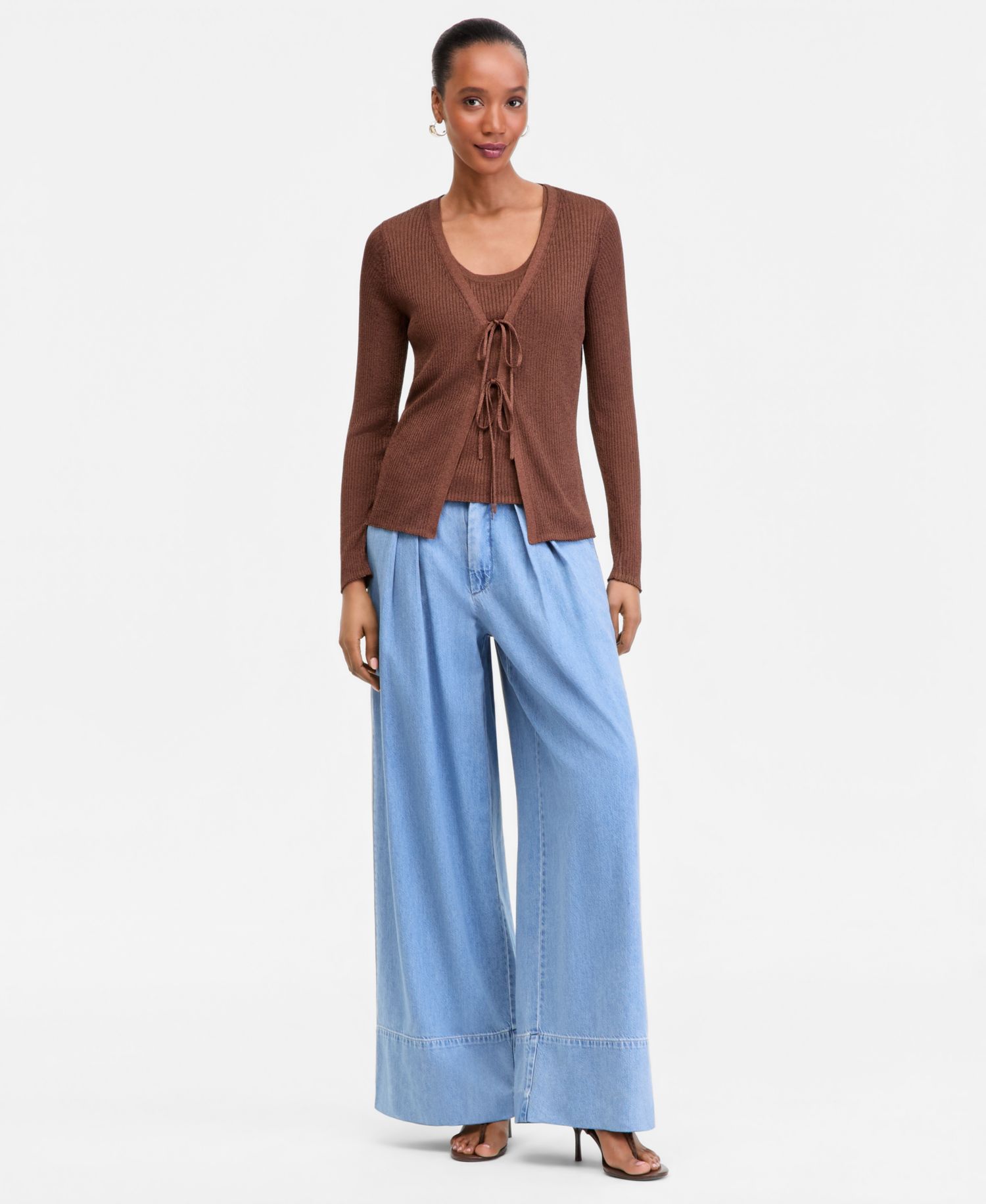 I.N.C. International Conccepts Women's Double-Tie Cardigan Sweater