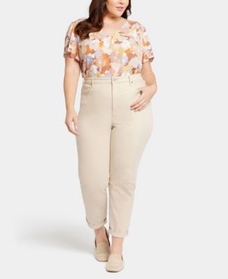 Plus Margot Girlfriend Jeans with Roll Cuffs