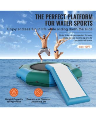 Inflatable Water Bouncer with Slide, Ladder and Air Pump