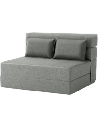 4-in-1 Folding Sofa Bed Chair Bed, Convertible Sleeper with Pillow, Large