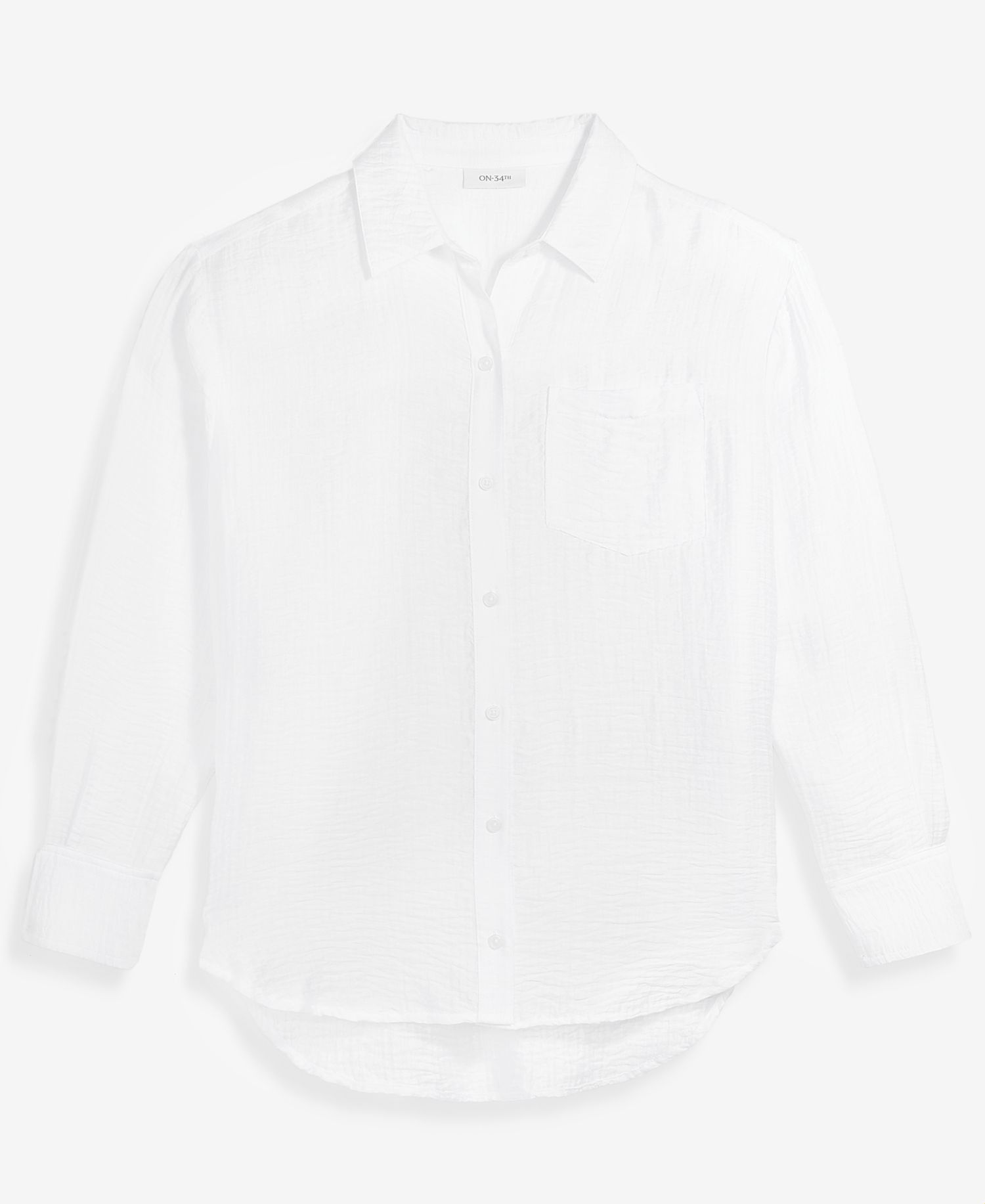 Women's Gauze Relaxed Button-Down Shirt