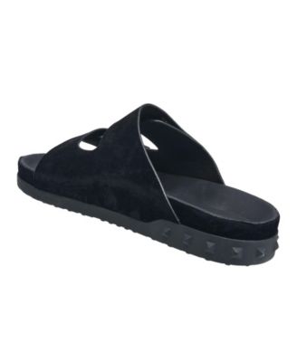 Men's Sean Double Strap Metal Logo Sandal