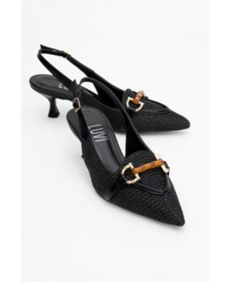 Women's Osca Pointed Toe Buckled Slingback Pump