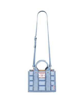 Multi-Stripe Modern Tote with Removable Crossbody Strap