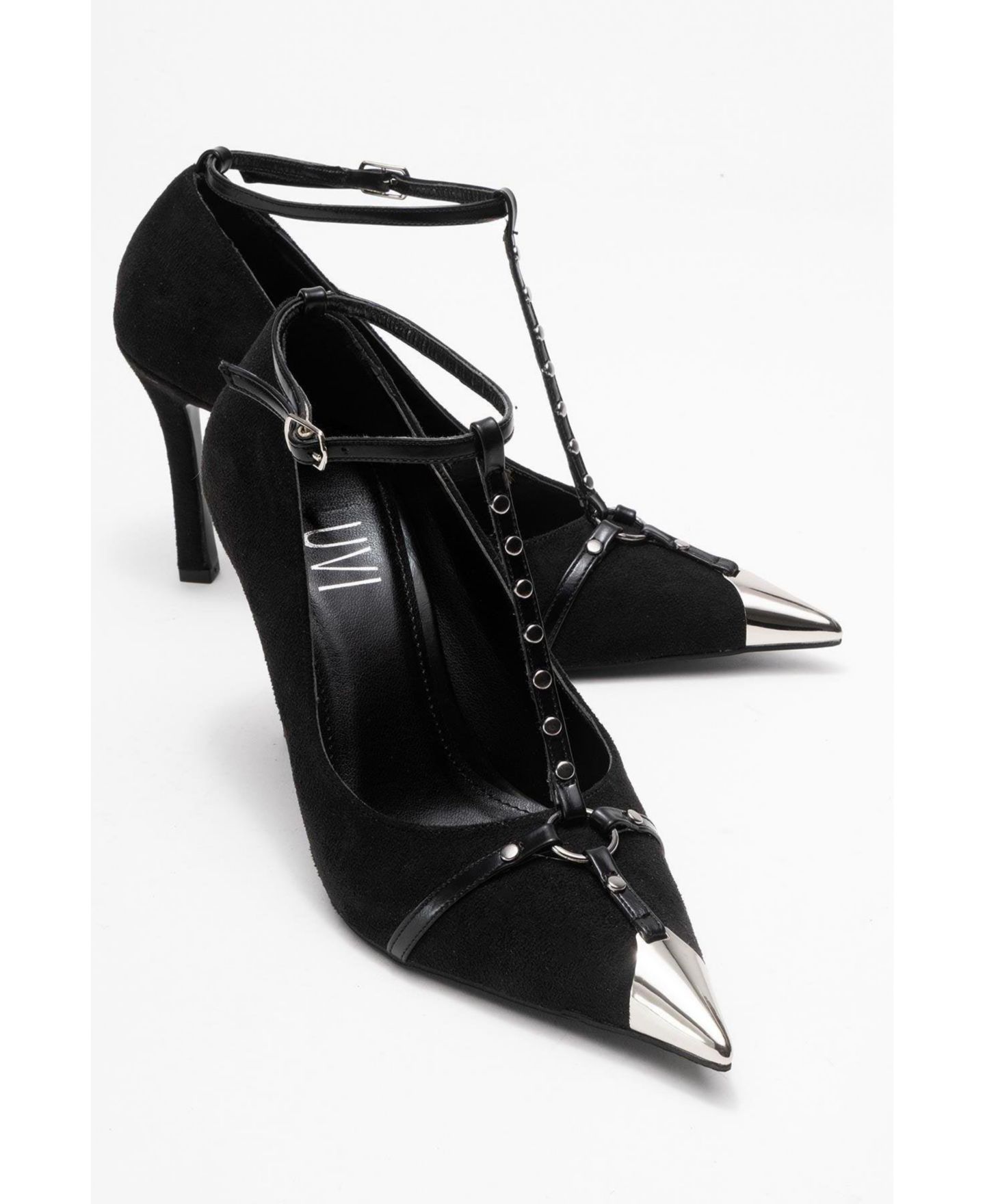 Женские туфли Prologue Shoes Juliana Pointed Toe, цвет: Чёрный замшевый — фото 6