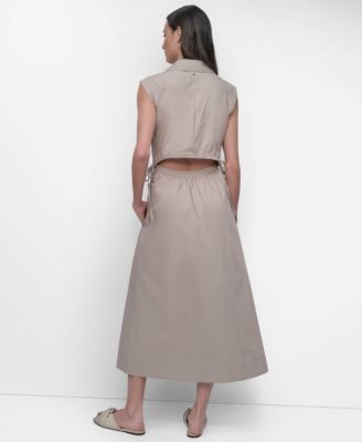 Women's Back-Cut-Out Sleeveless Maxi Dress