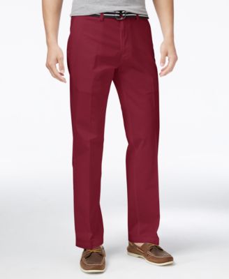 Haggar - Men's Heritage Flex-Waist Straight-Fit Poplin Pants