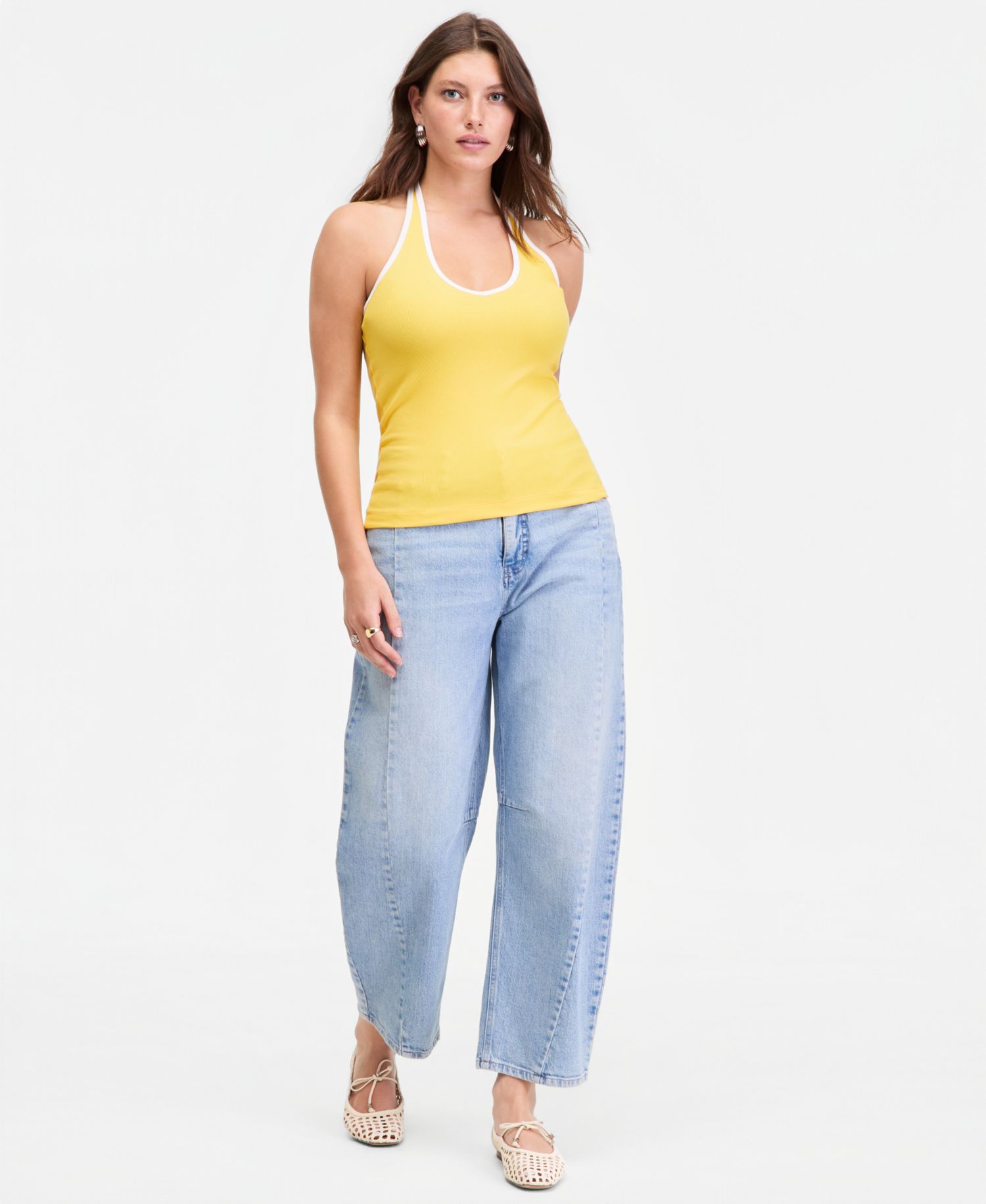 Women's V-Neck Halter Top