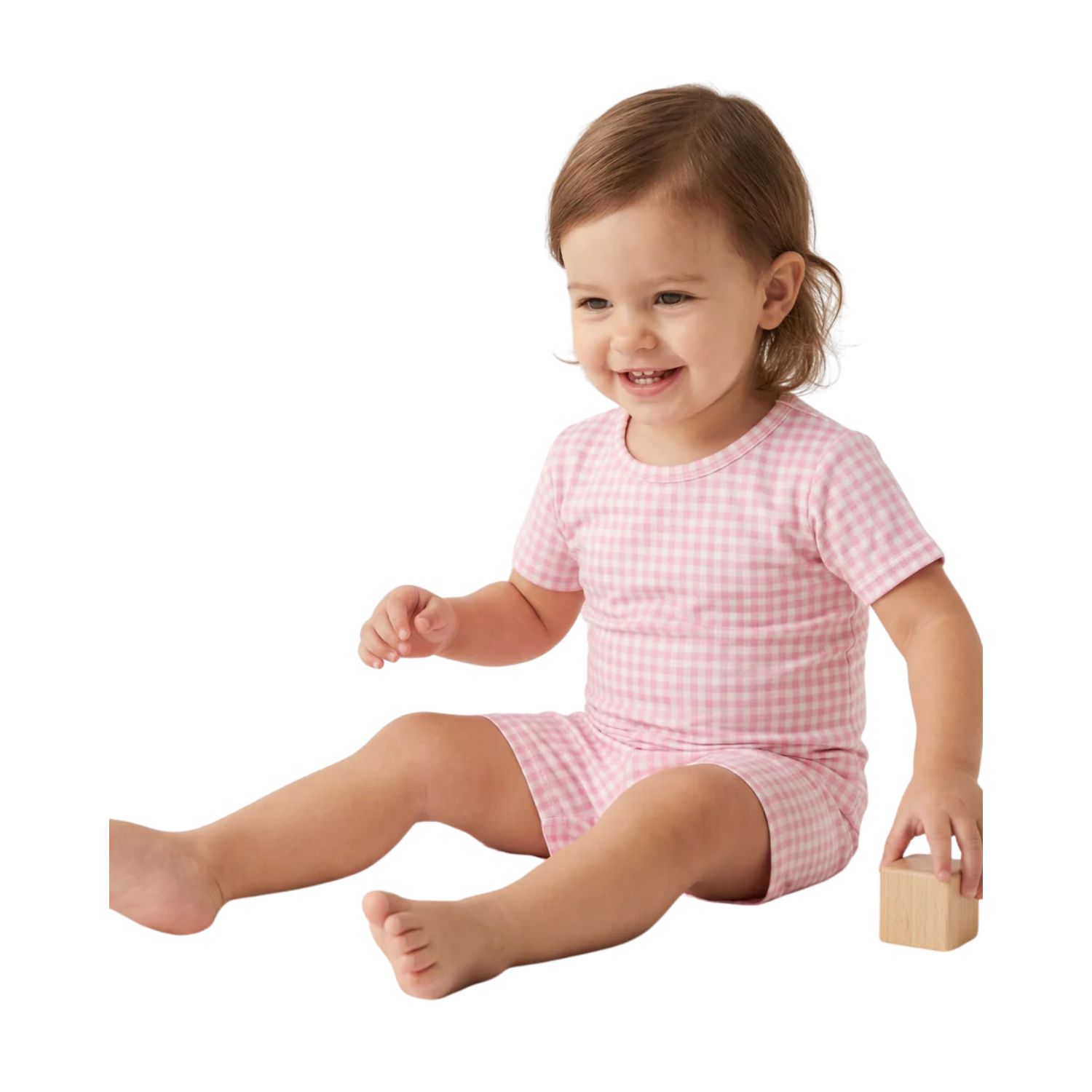 Baby Girls Sugar Gingham Pajama Set