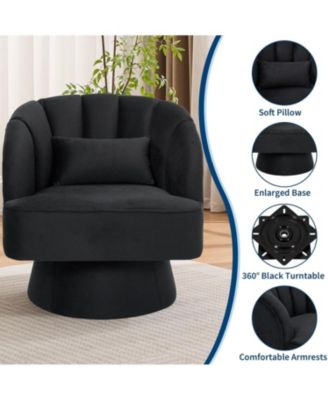 Modern  Swivel Barrel Accent Chair
