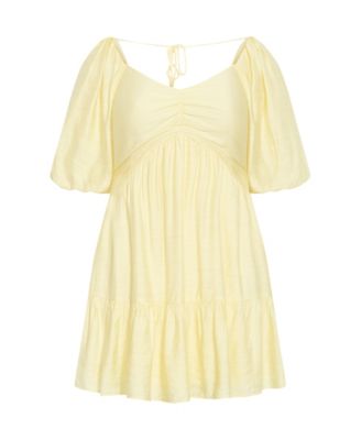 women's Plus Size Mindy Babydoll Mini Dress