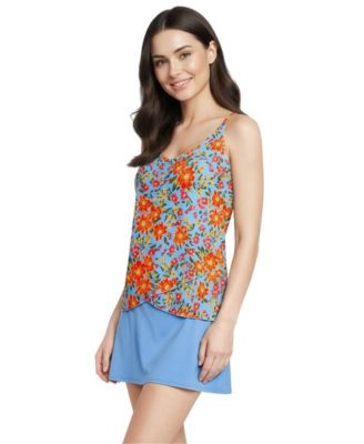 Women's Tulip Hem Tankini Top