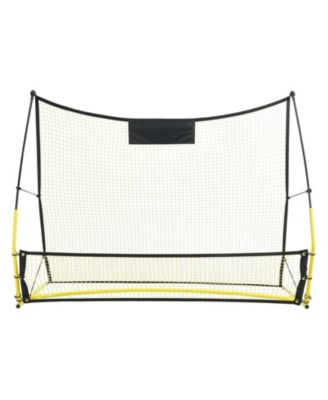 71 x 40 Inch 2-in-1 Soccer Rebounder Net with Carry Bag
