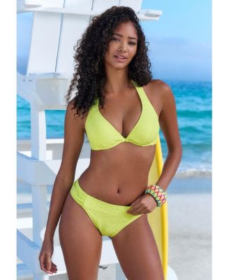 Women's Textured Underwire Bikini Swimsuit Top Bra Sizing