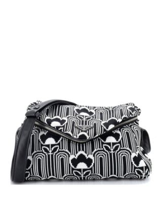 Medium Signaux Shoulder Bag Jacquard Knit
