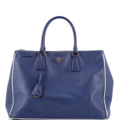 Large Double Zip Lux Tote Saffiano Leather