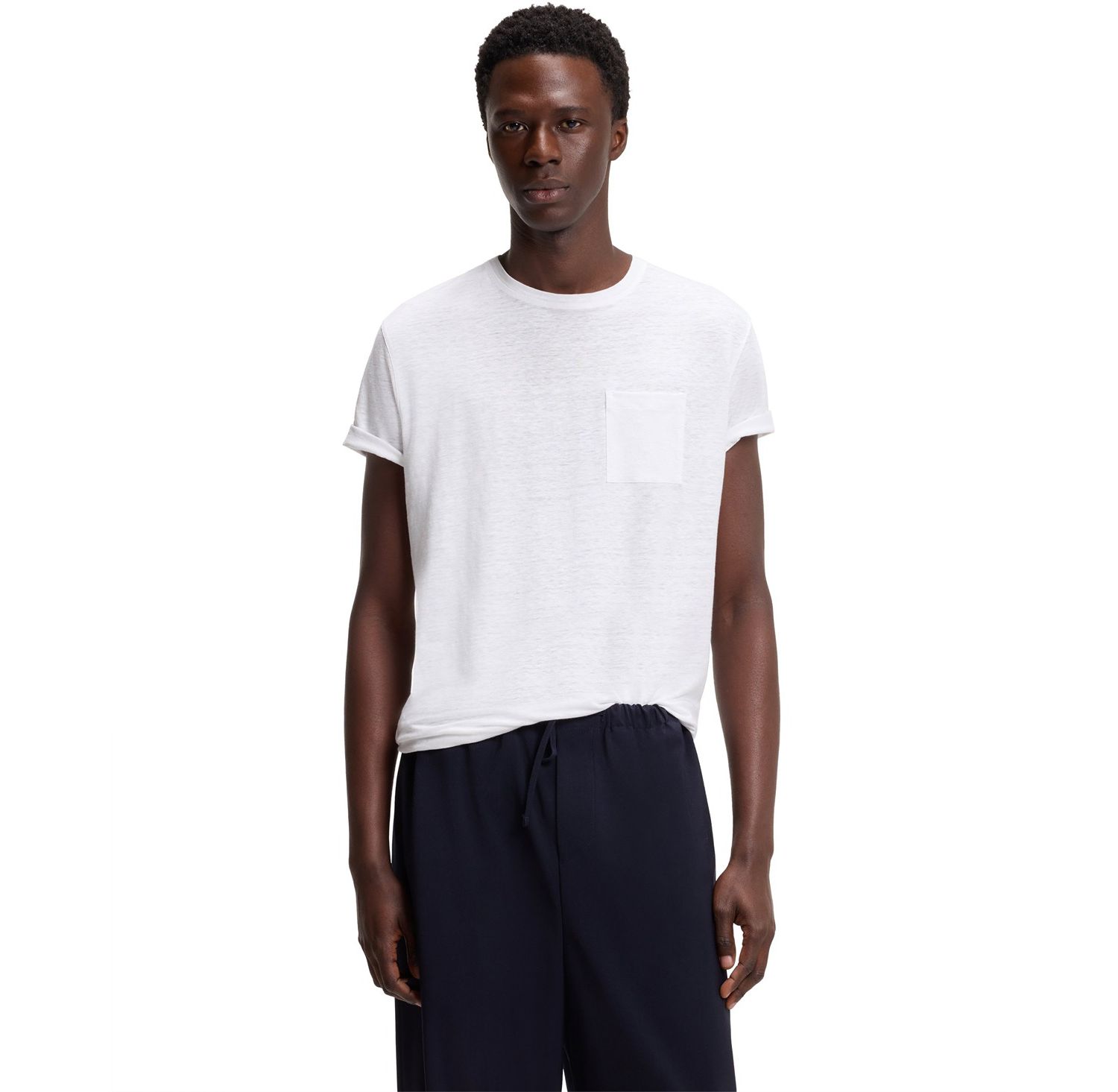 BECKHAM x BOSS Men's Linen T-Shirt