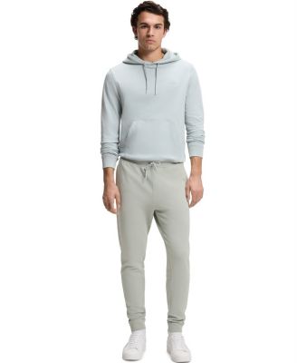 BOSS By Men's Cotton-Terry Logo Patch Tracksuit Bottoms